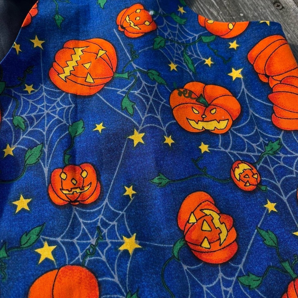 Basic Editions Jack O’lantern Print Halloween Vest - image 2